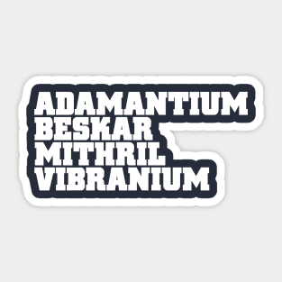 Metals Shirt Sticker